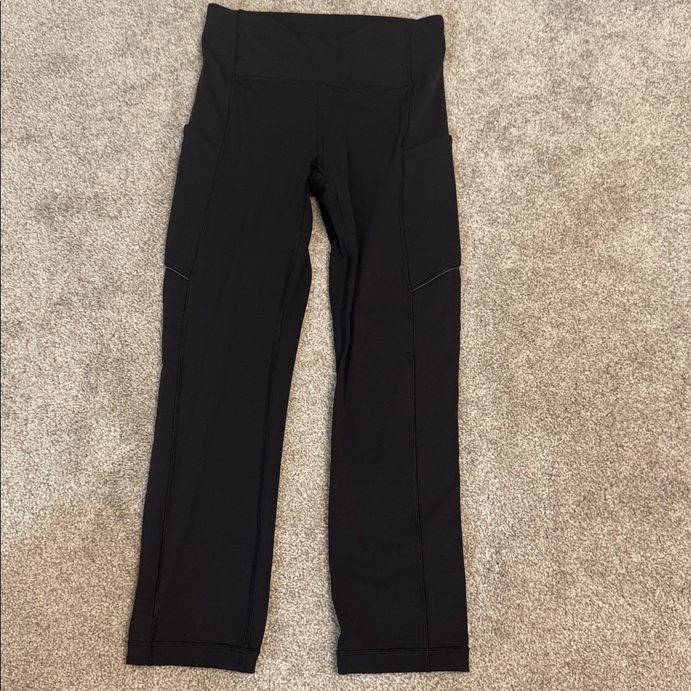Lululemon Black High-Waisted crop Leggings